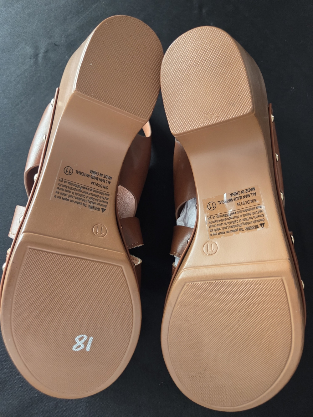 Size 11 Time and Tru Women's Platform Clog Sandals
